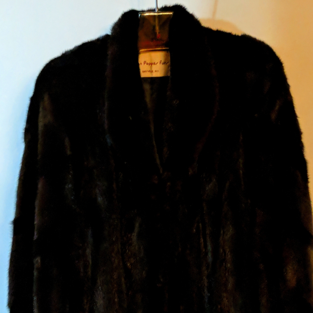 Absolutely gorgeous black male mink coat. Like New